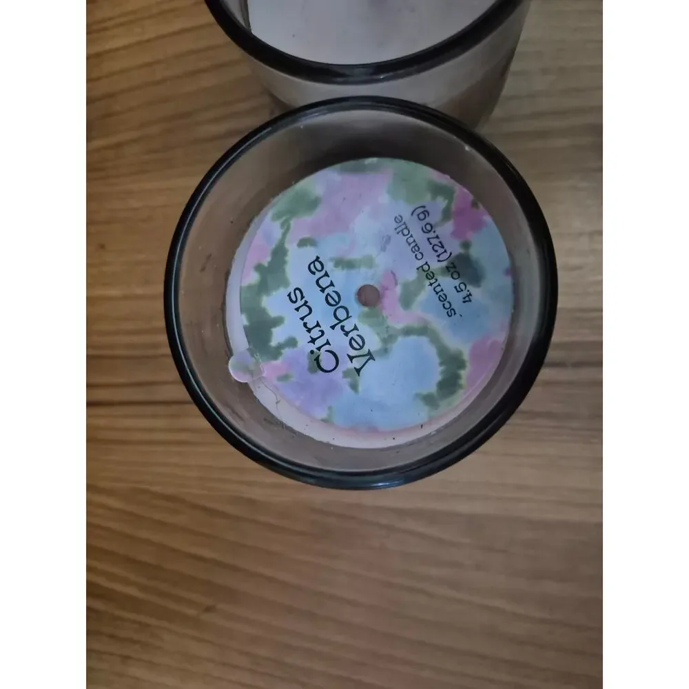 3 Single Wick Target Candles Scented Small 2 Citrus Verbena & Cucumber Fresca s1